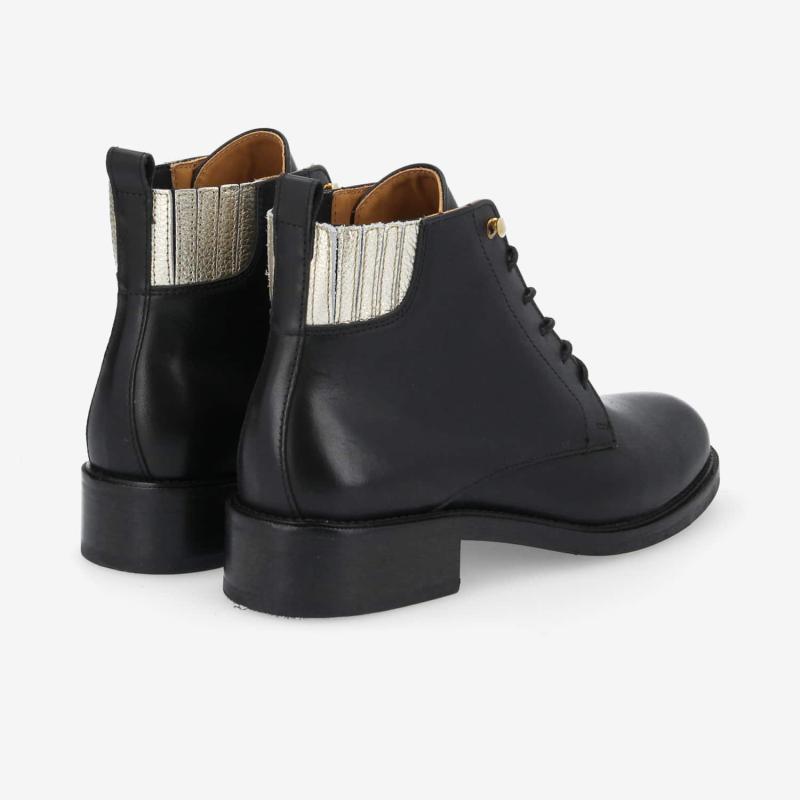 CANDIDE DESERT BOOTS - NAPPA/FUTURA  -  NOIR/DORE